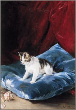 Francisco Domingo Marques Cat oil painting picture